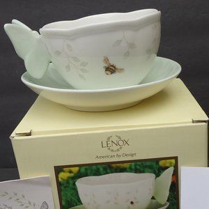 NIB.Lenox Butterfly Meadow Cup and Saucer